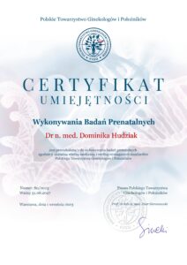 Cert. wykonywanie badań prenatalnych